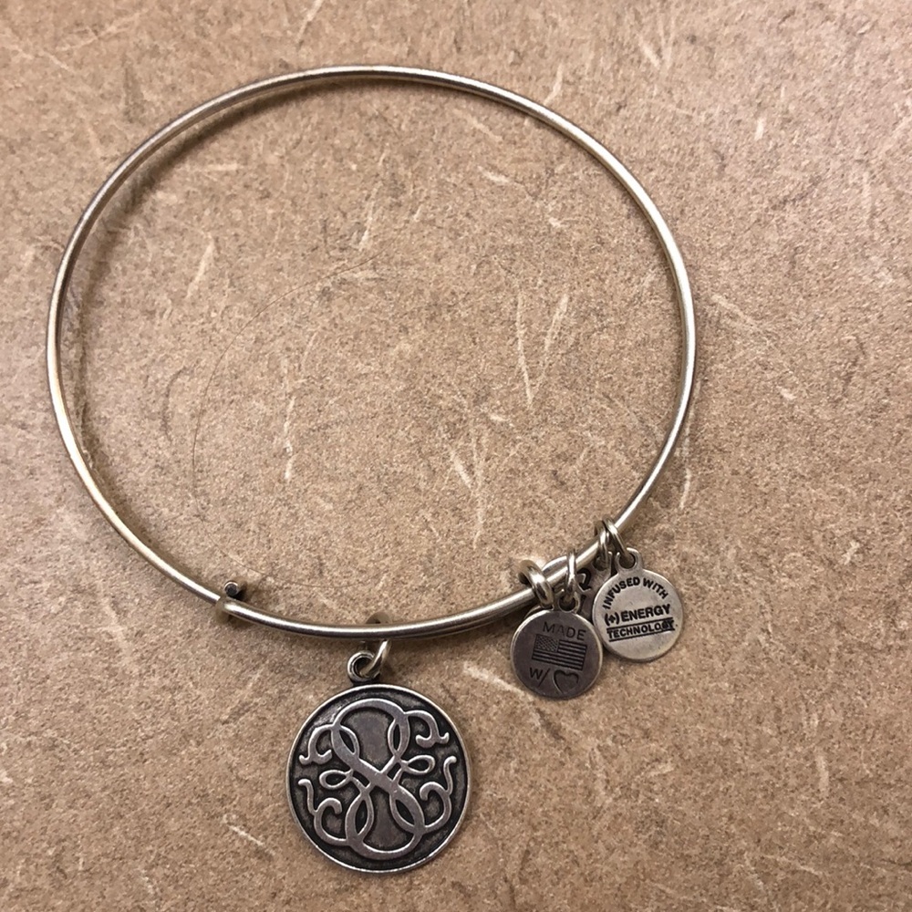 Alex and Ani silver bracelet.